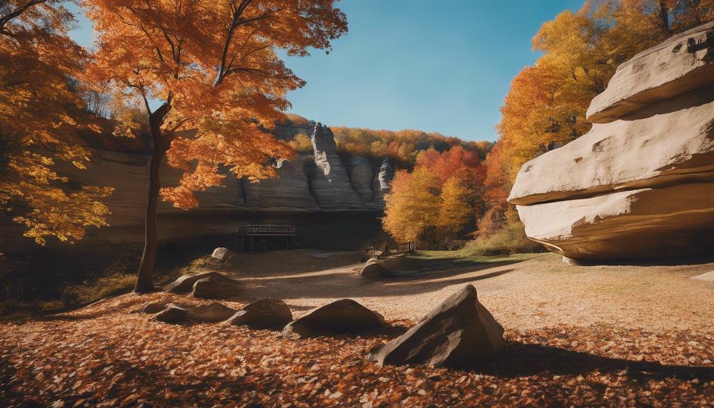 distinctive natural rock structures