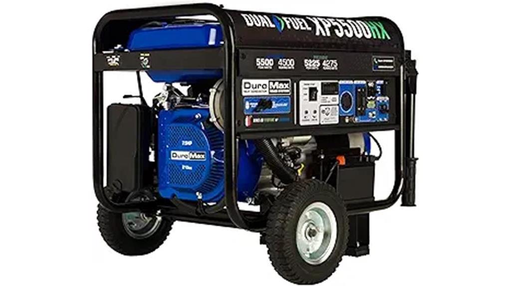 dual fuel portable generator