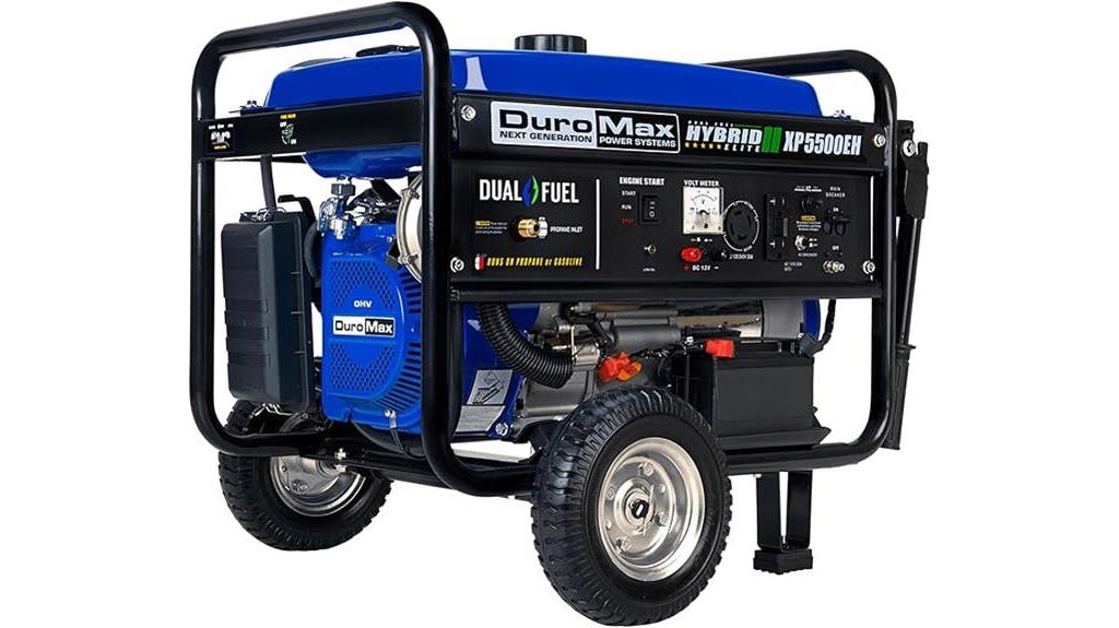 dual fuel portable generator