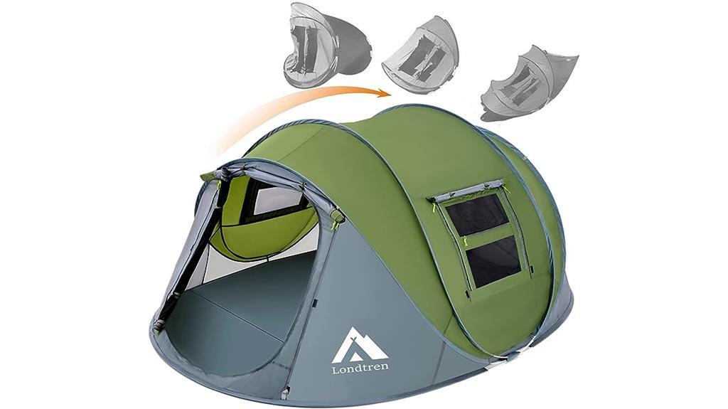 easy 4 person camping tent