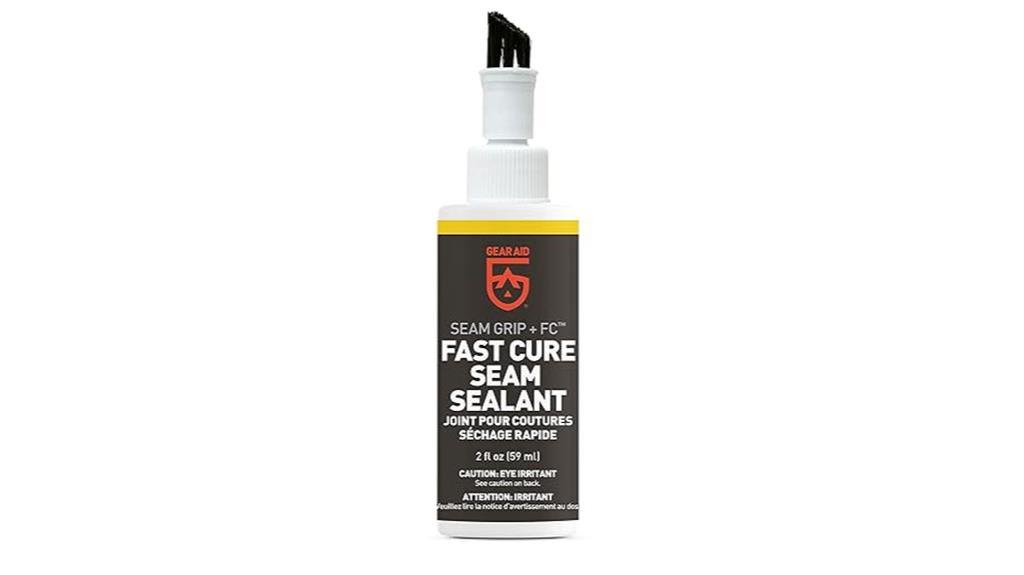 fast cure sealant for tents