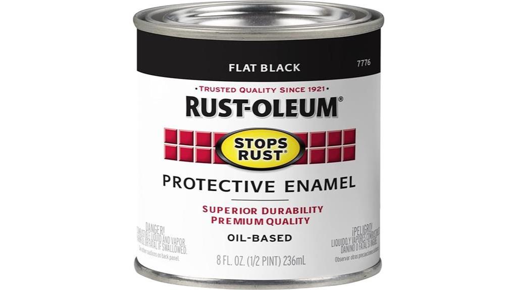 flat black enamel paint