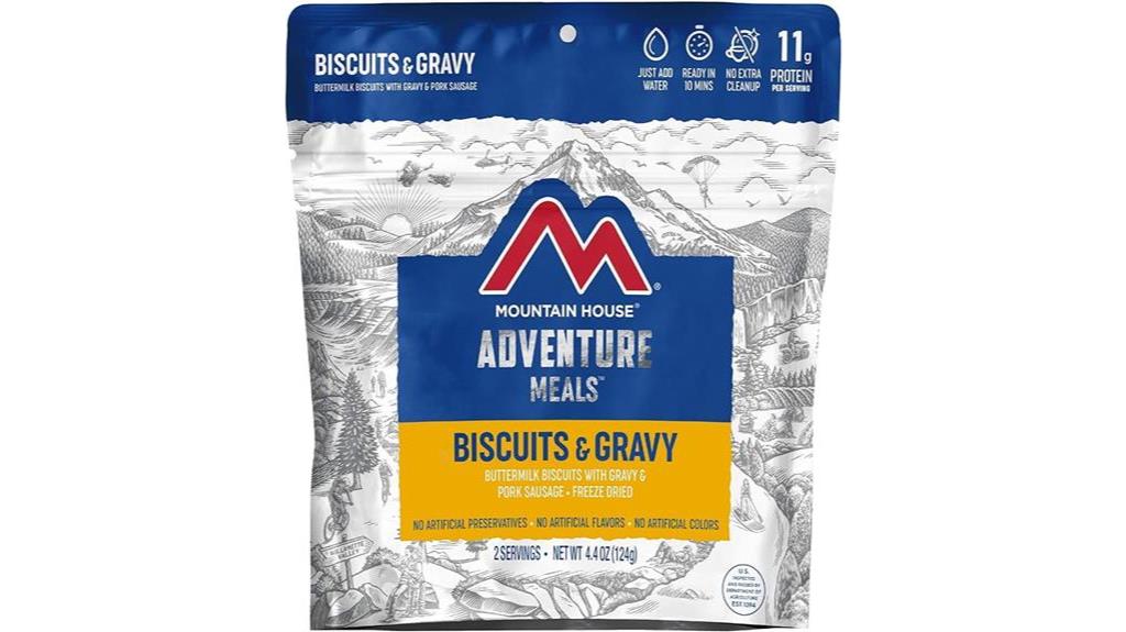 freeze dried biscuits gravy