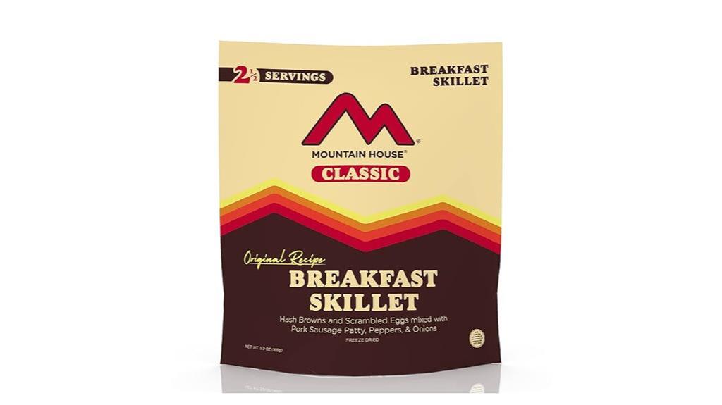 freeze dried breakfast skillet meal