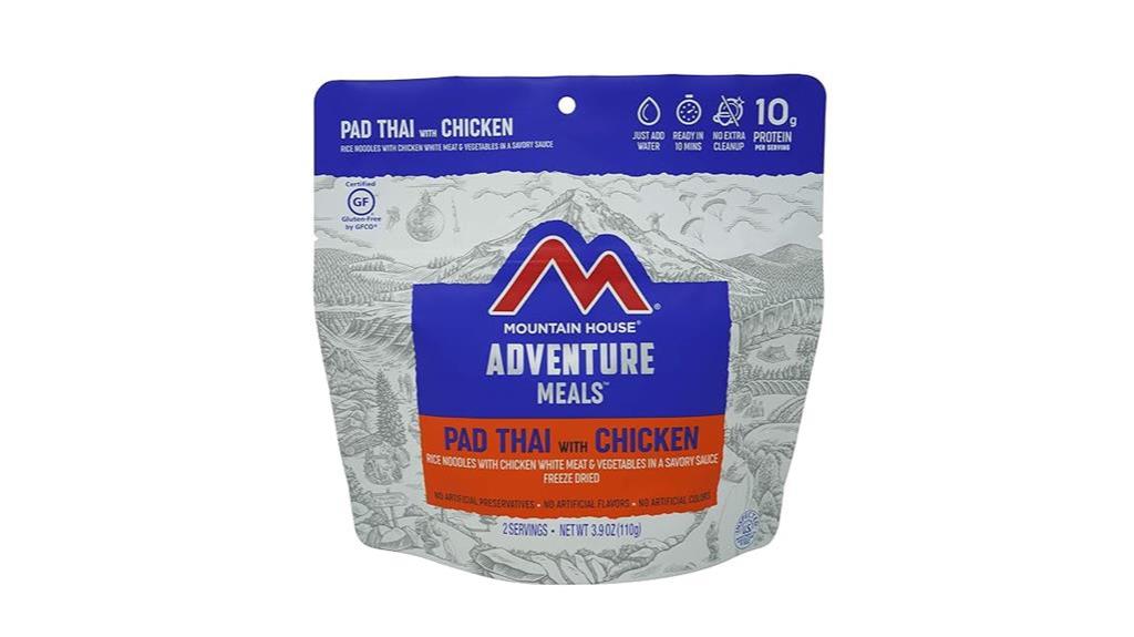 freeze dried pad thai meals