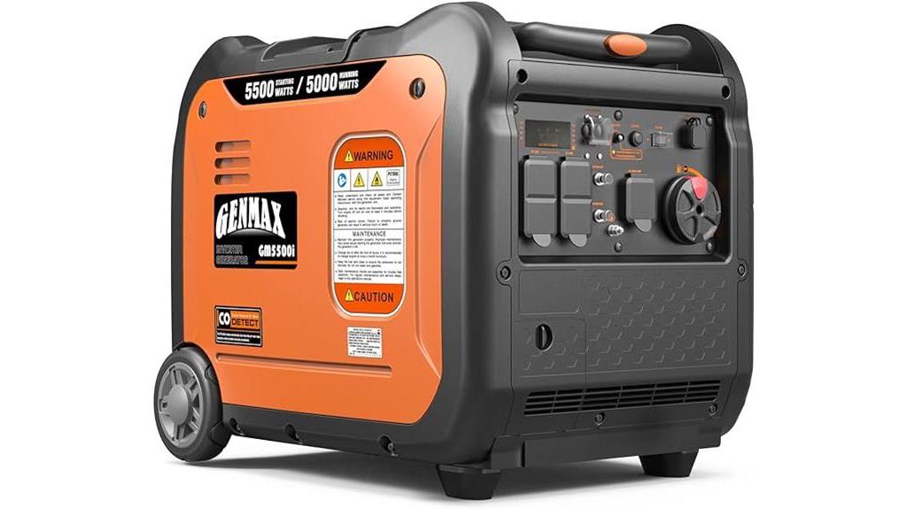 genmax gm5500i portable generator