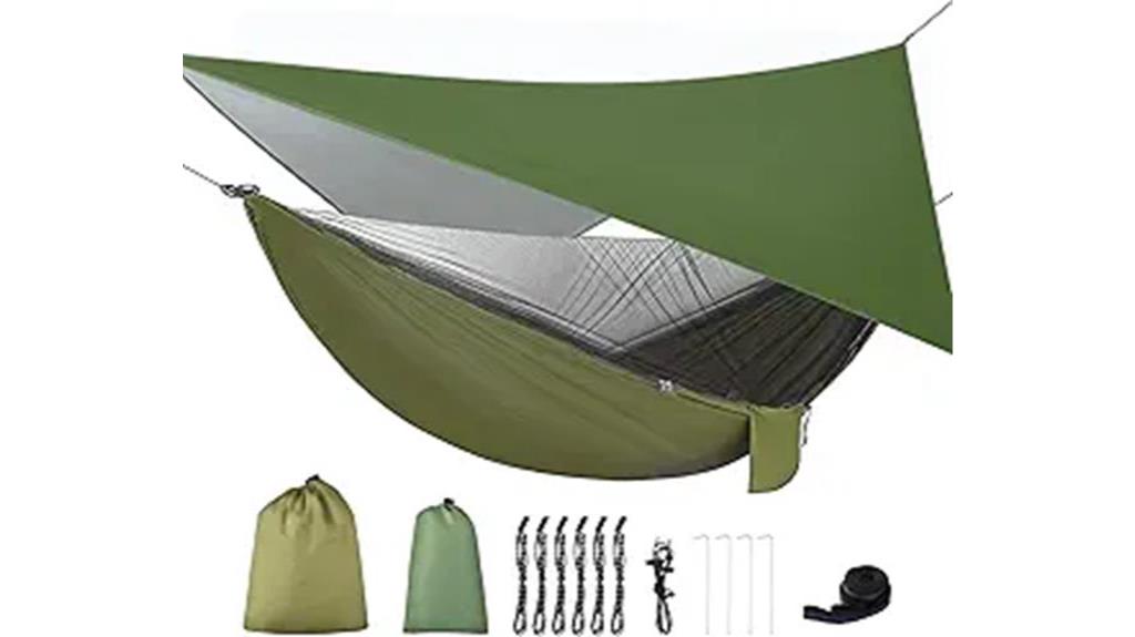 hammock with rain protection