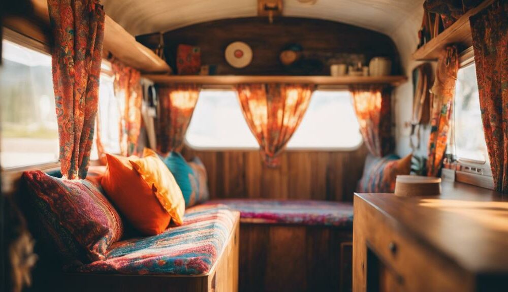 hanging curtains in campers