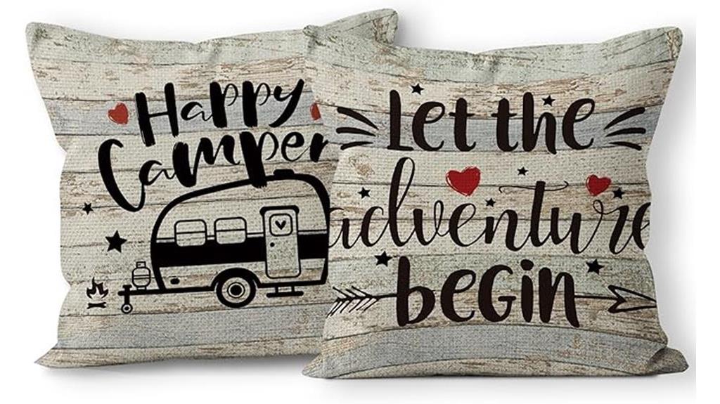 happy camper pillow cases