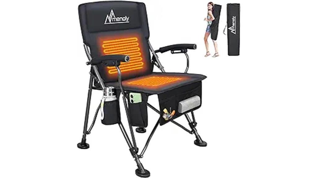 heated outdoor camping chair