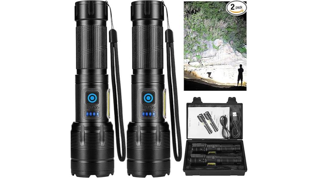 high lumens waterproof flashlight