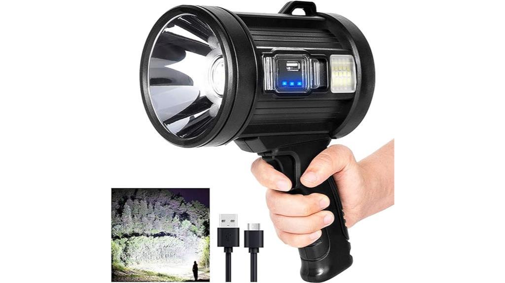 high powered rechargeable spotlight