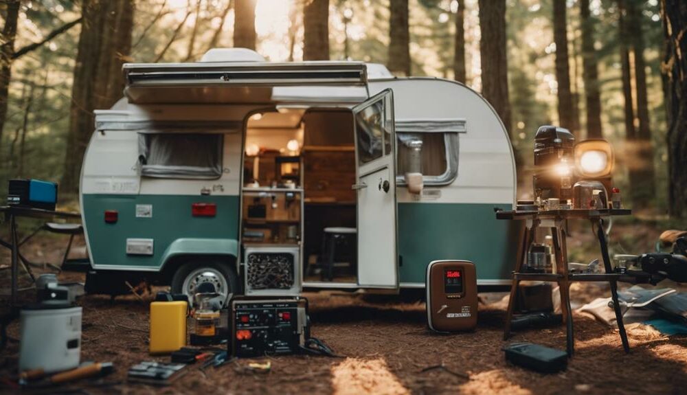 installing battery on camper