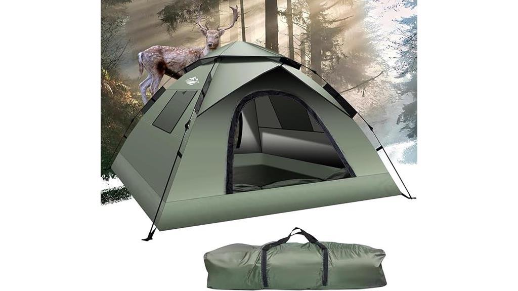 instant camping tent for 3