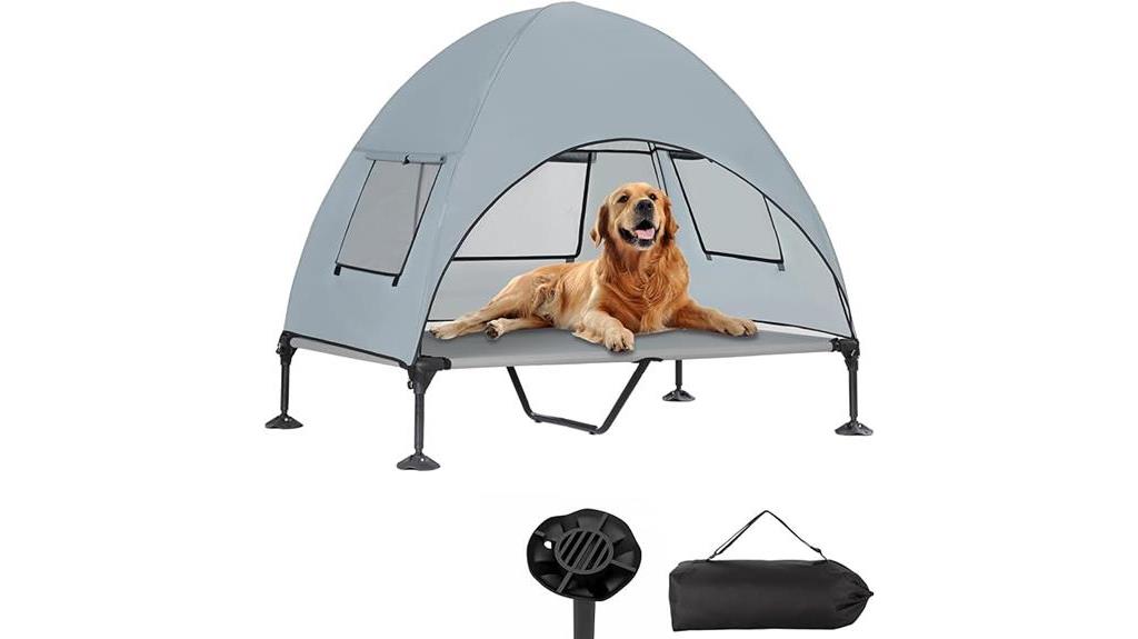 large dog canopy bed