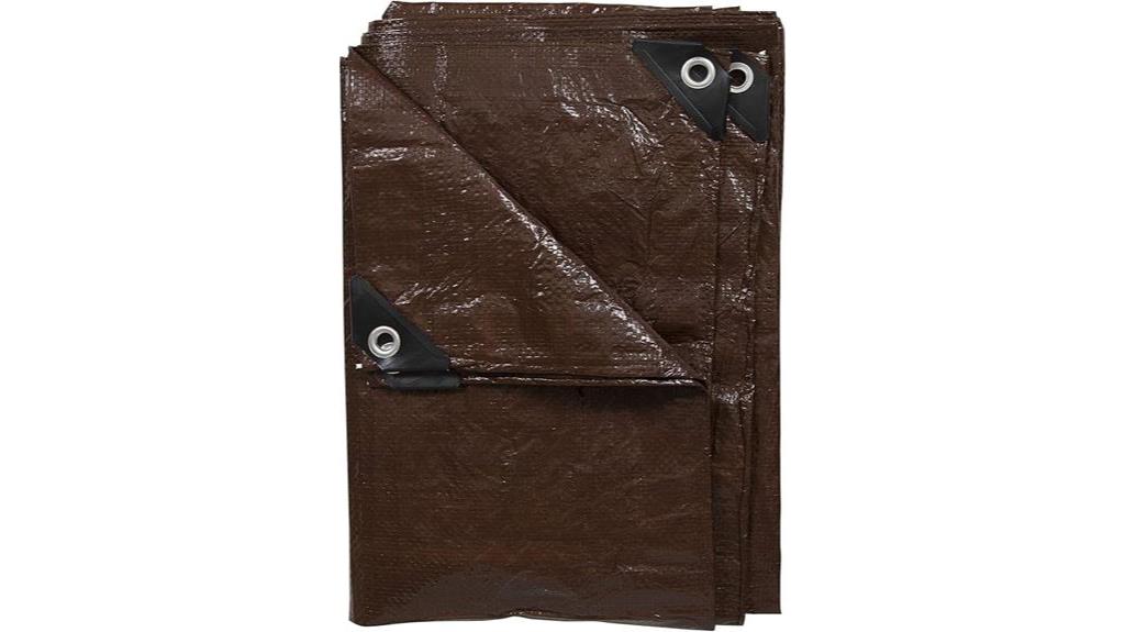 light duty brown tarp 8x10