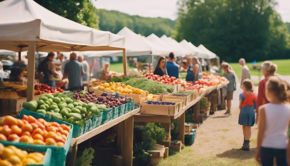 local fresh produce stalls