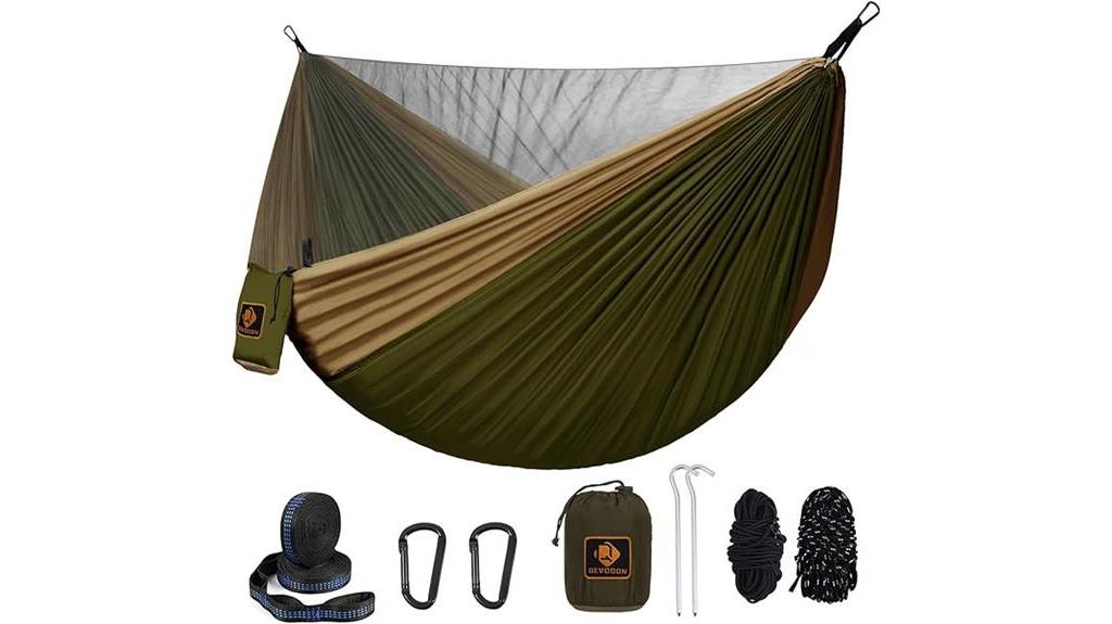 mosquito netted camping hammock set