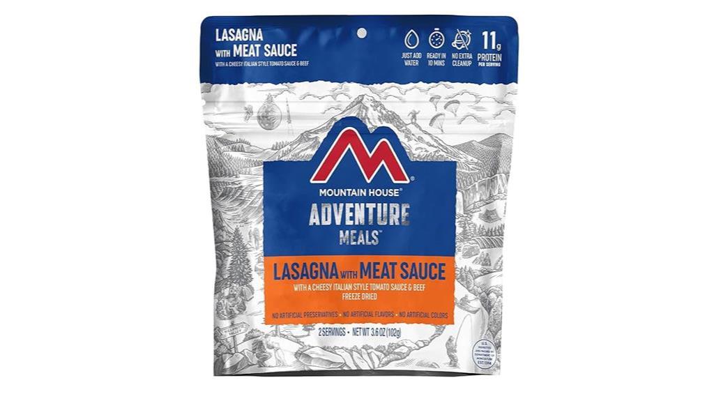 mountain house lasagna meal