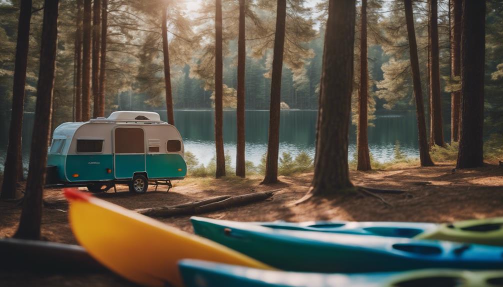 mounting kayaks on camper