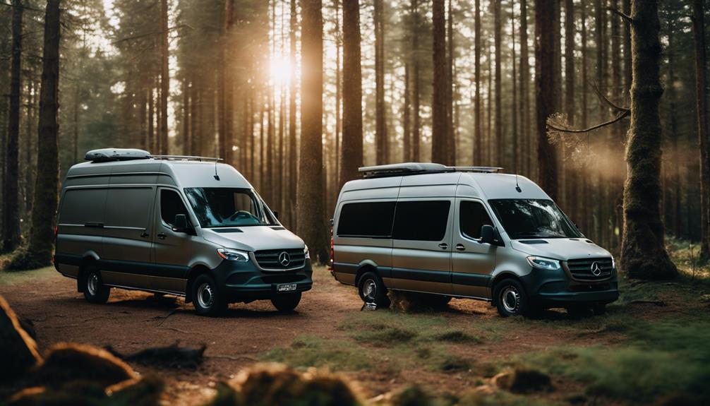 optimal mercedes sprinter sizes