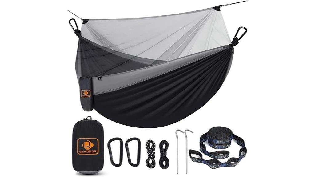 outdoor backpacking hammock with net