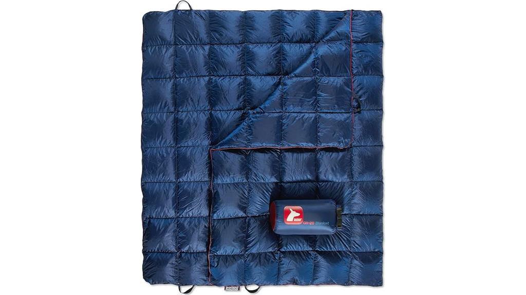 outdoor down camping blanket