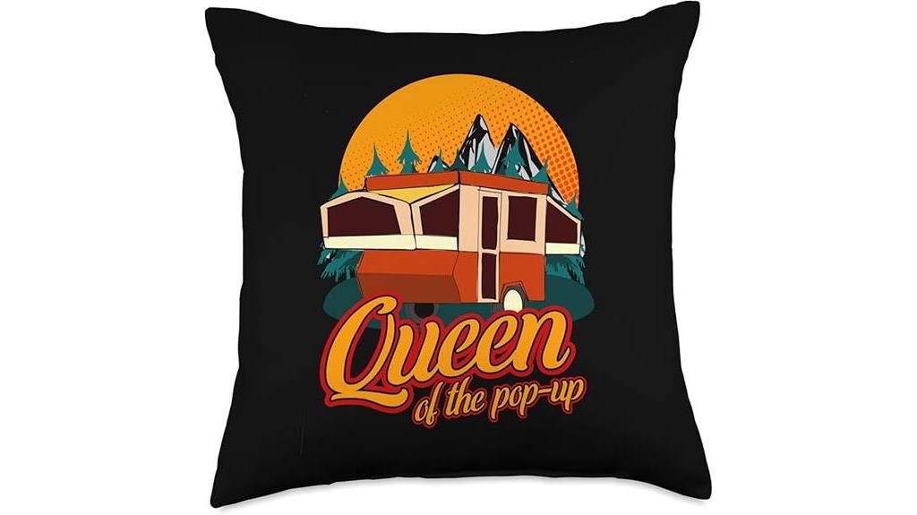 pop up camper throw pillow