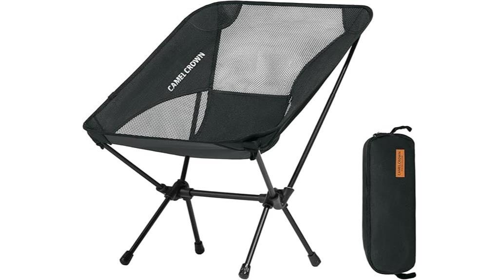 portable camping chair design