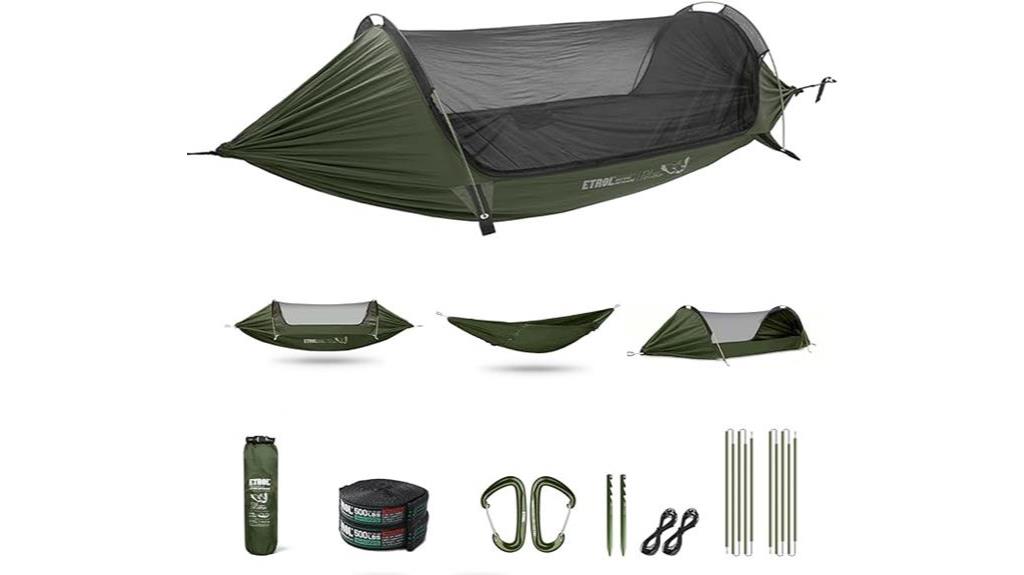 portable hammock with mosquito net