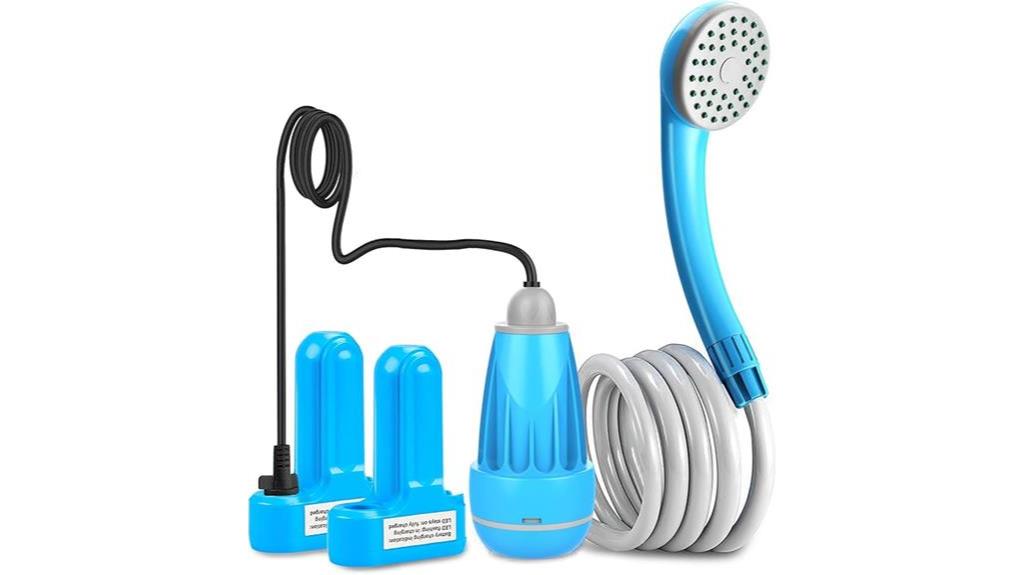 portable outdoor shower system