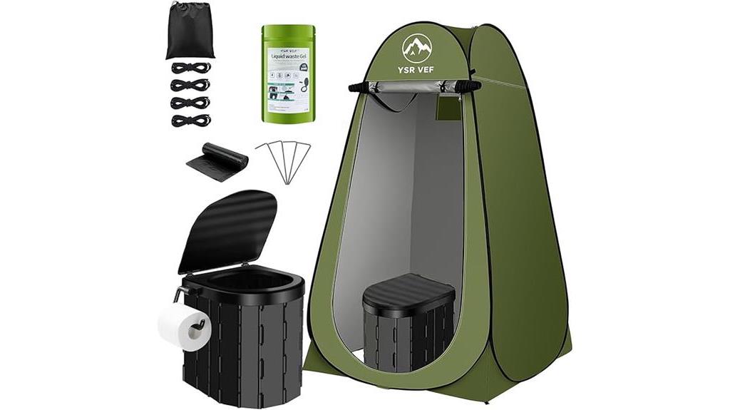 privacy tent toilet kit