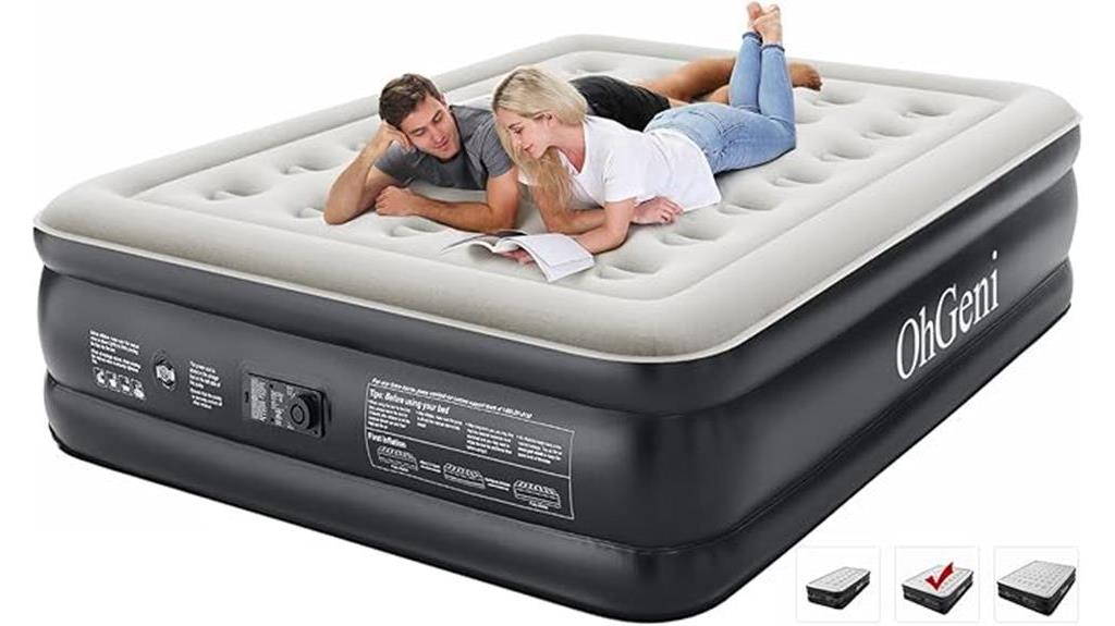 queen air mattress built in pump