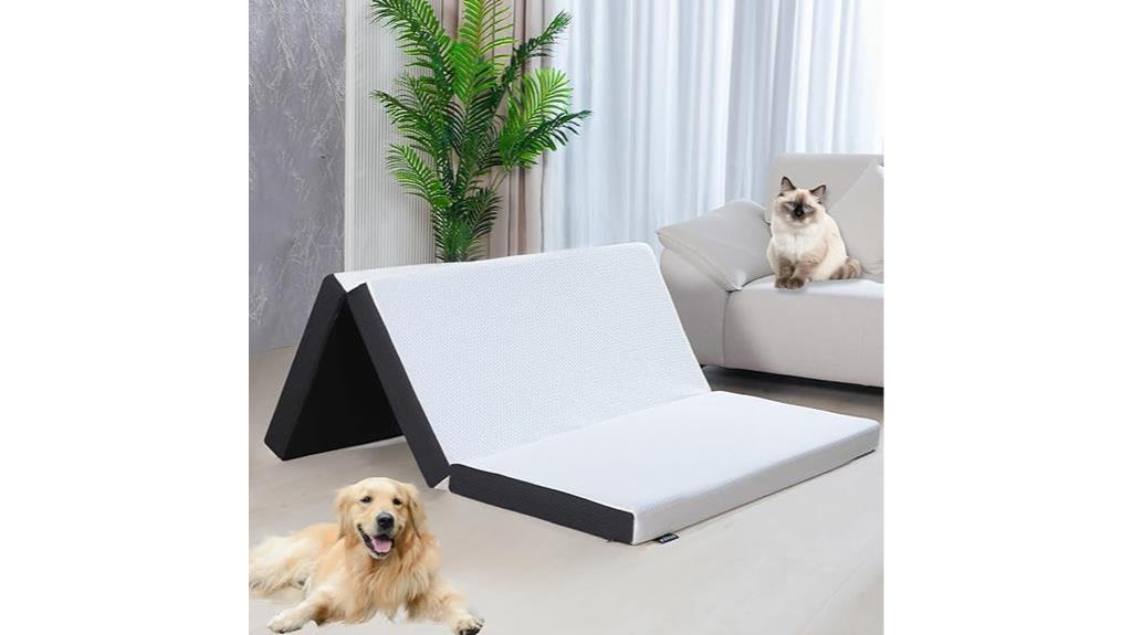 queen tri fold memory foam