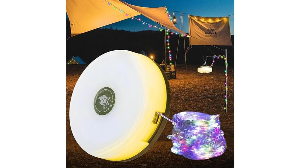 rechargeable waterproof tent lights