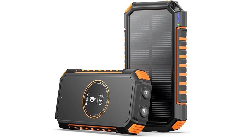 15 Best Solar Power Banks for Camping: Stay Charged in the Great Outdoors 14 riapow 26800mah wireless charger