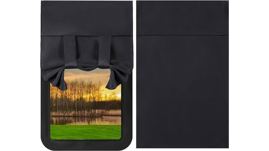 rv door window shade