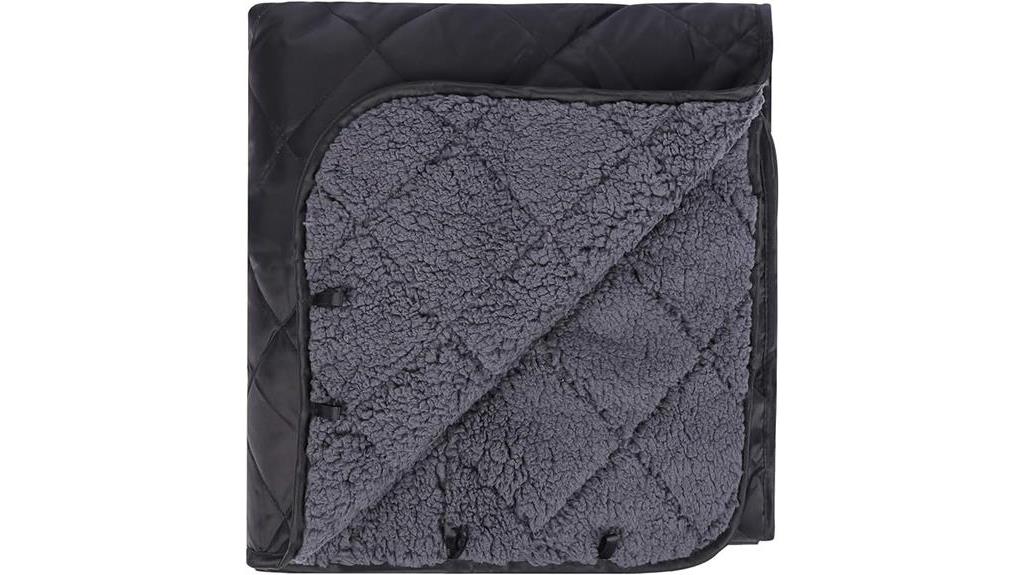 sherpa lined camping blanket