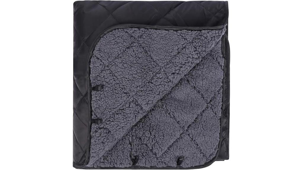 sherpa lined cold weather blanket