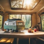 space saving pop up camper tables