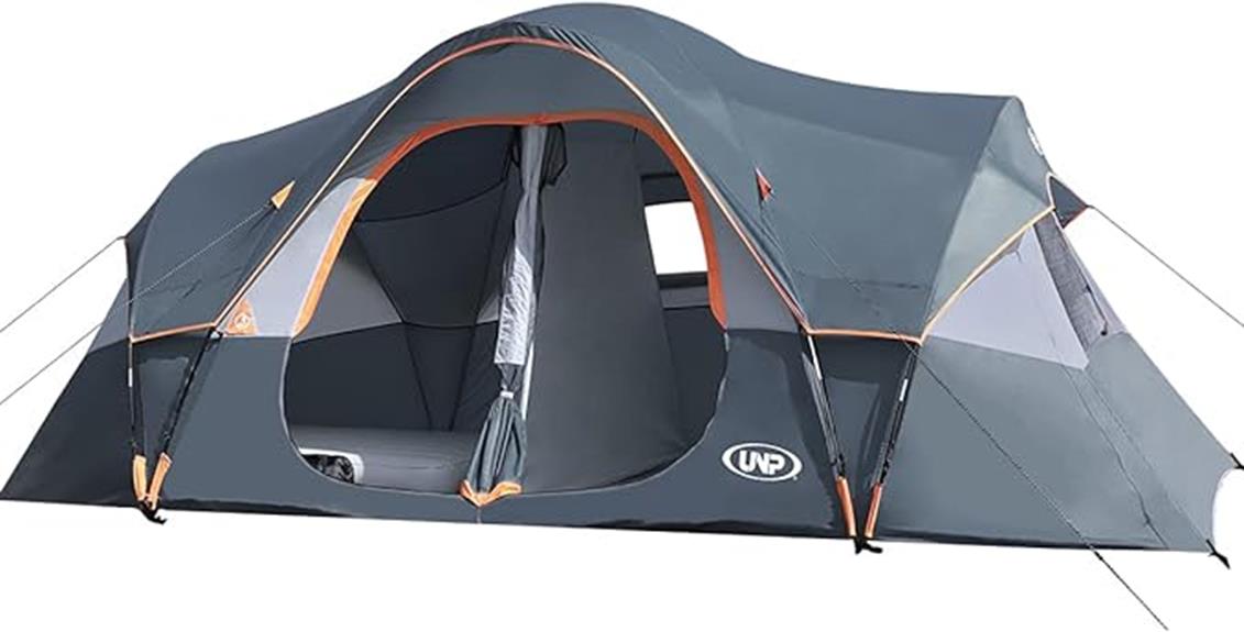 spacious 10 person camping tent