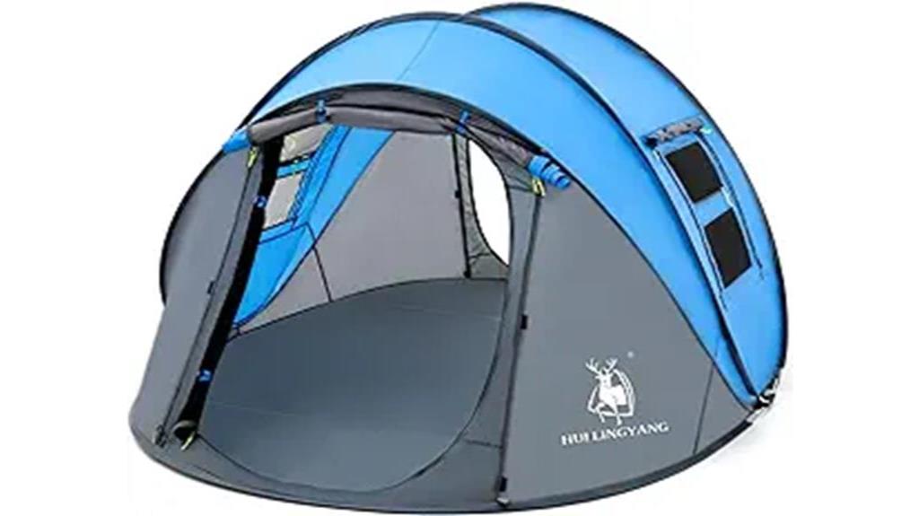 spacious camping pop up tent