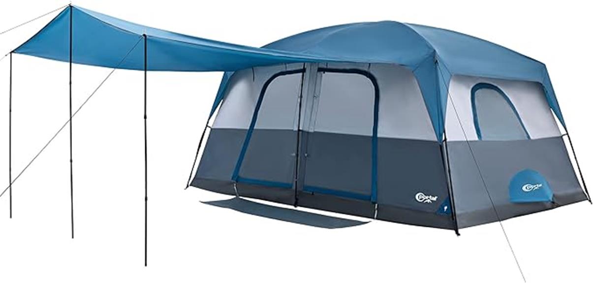 spacious camping tent porch