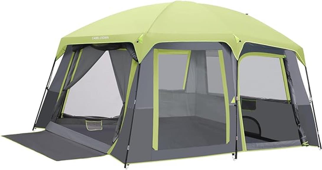 spacious family camping tent