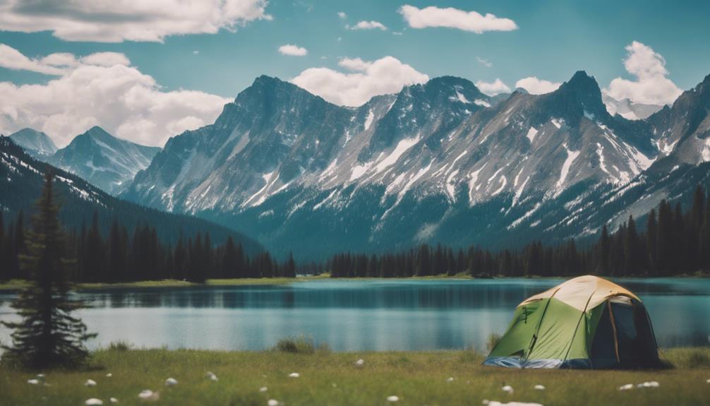 stunning alpine peaks displayed