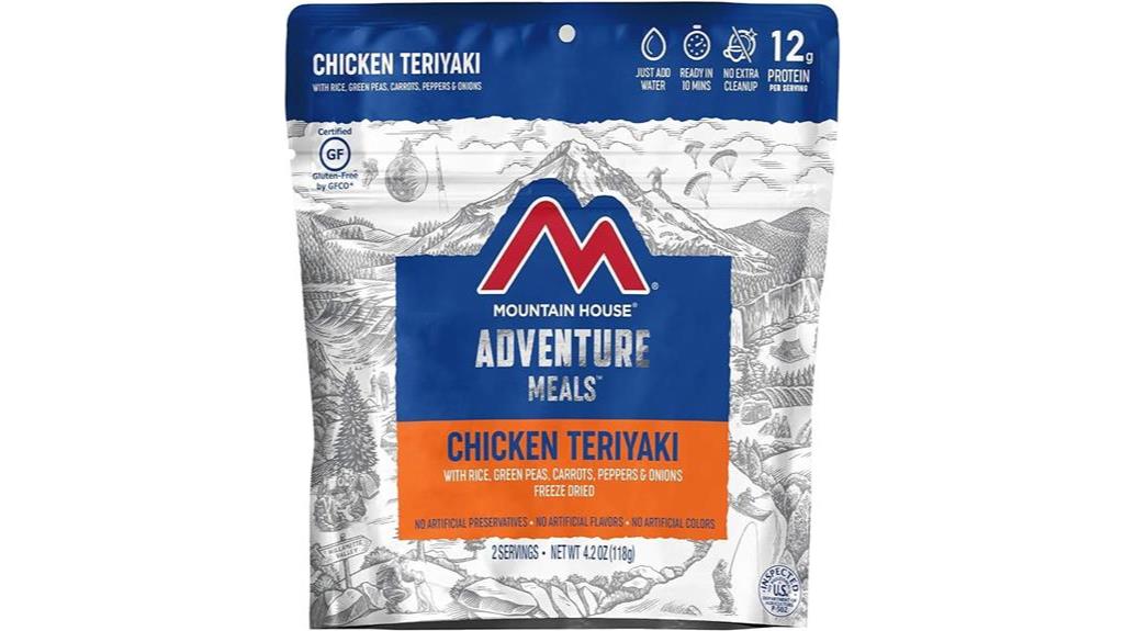 teriyaki chicken rice freeze dried