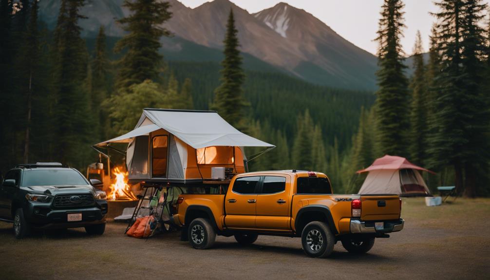 top tacoma pop up campers