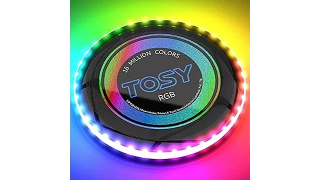 tosy rgb led flying disc