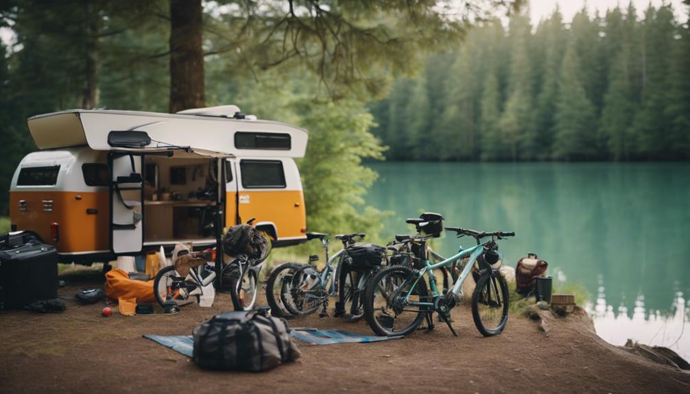 transporting bikes with camper