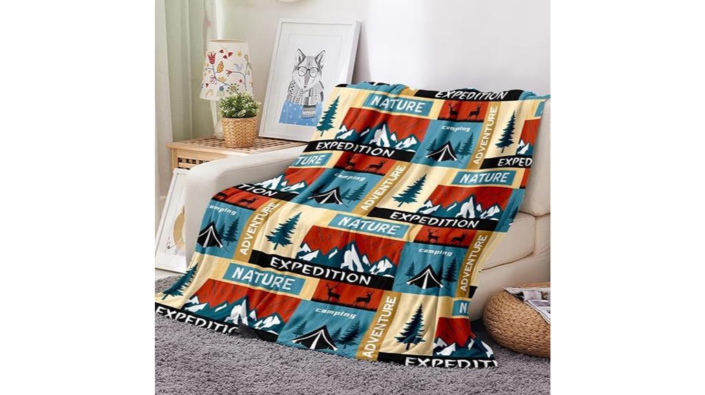 travel camping throw blanket